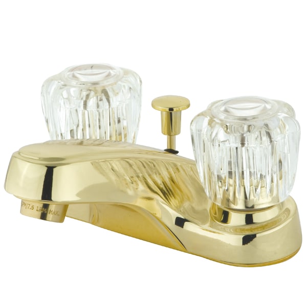 Kingston Brass 4" Centerset Bathroom Faucet, Polished Brass KB162 - main